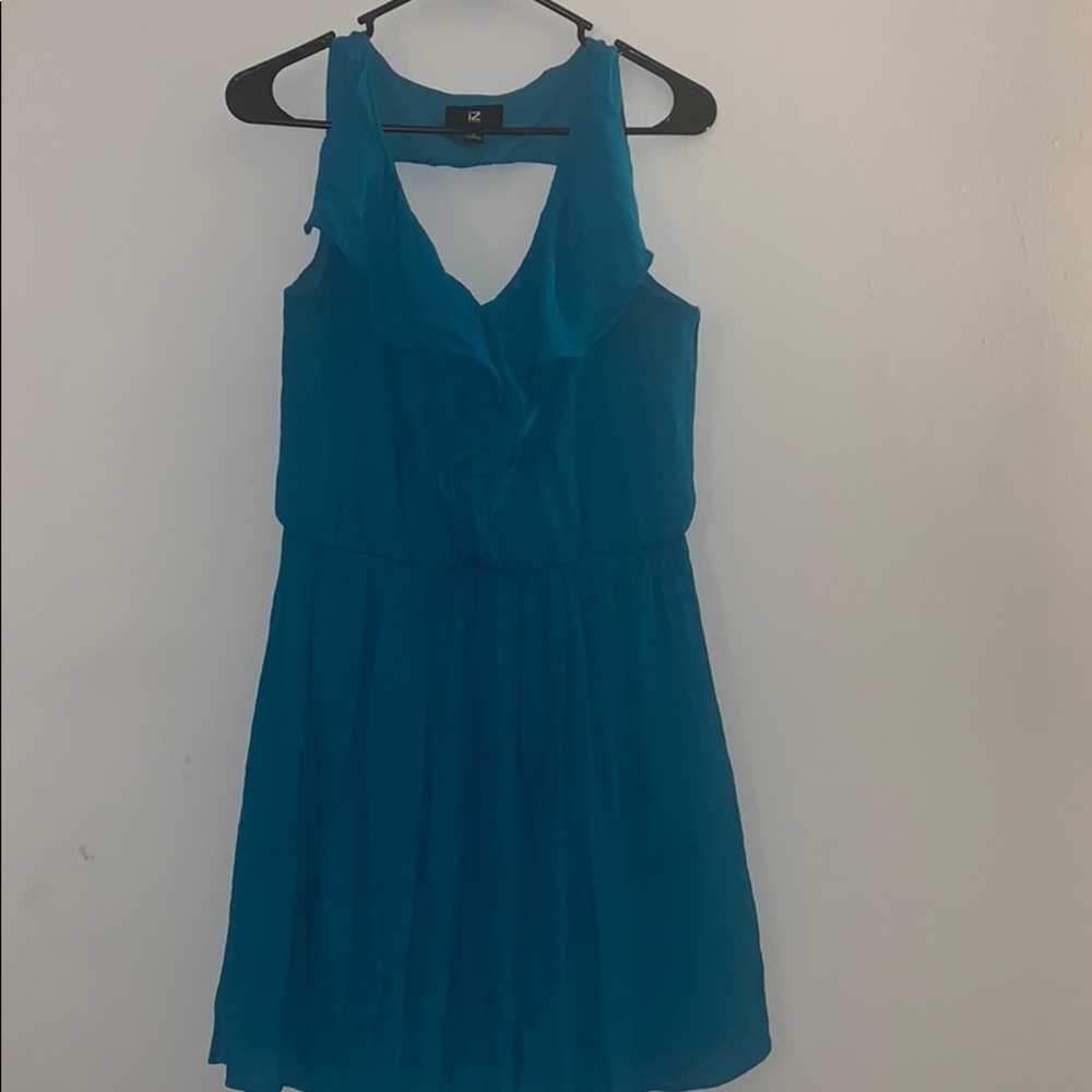 Blue sleeveless dress